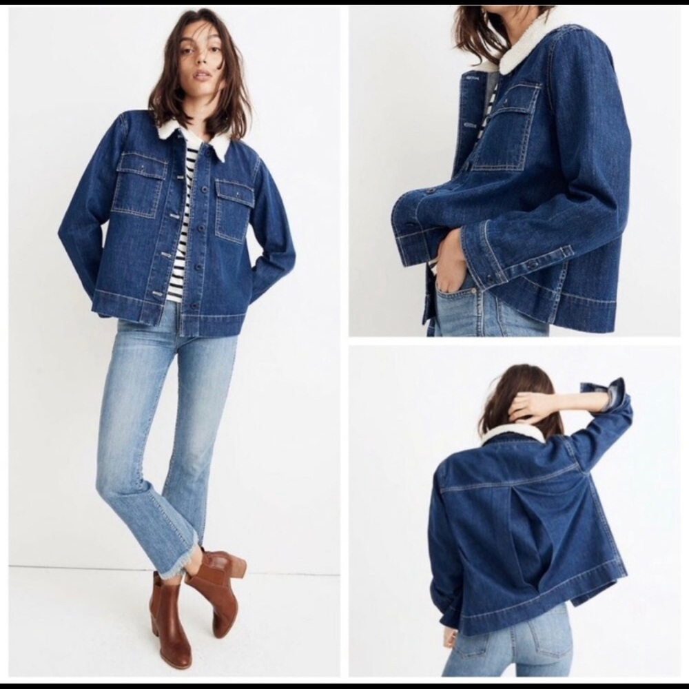 Madewell Northward Denim Jean Jacket Sherpa